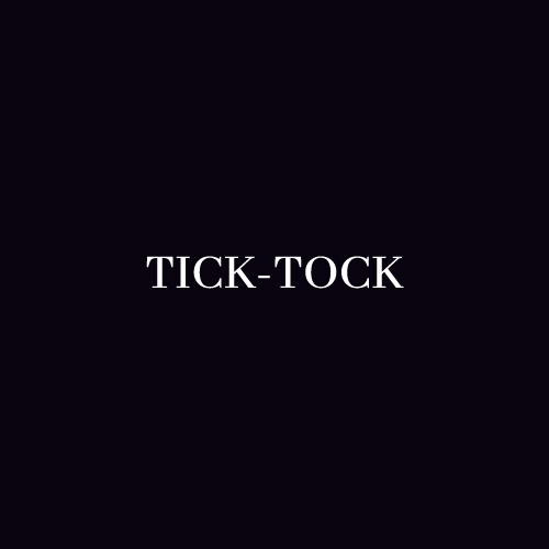 Tick-tock swinging text